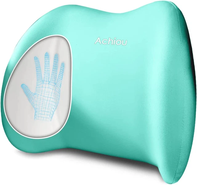 Achiou Lumbar Support Pillow for Office Chair Car Seat Orthopedic Chair, Memory