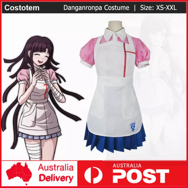 Super DanganRonpa 2 Despair Mikan Tsumiki Cosplay Costume Dress Outfit Uniform