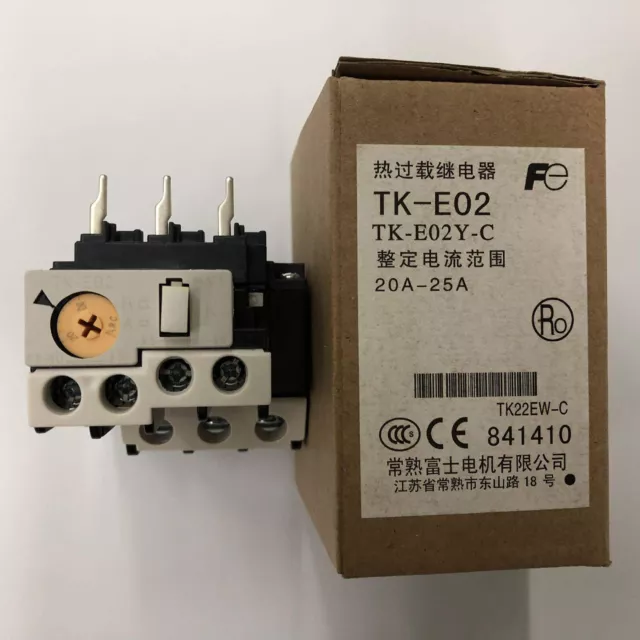 1PC New Fuji TK-E02 20-25A Thermal Overload Relay In Box Free Shipping