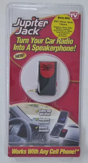 Jupiter Jack Hands Free Cell Device Turn Car Radio to a Speaker Phone NEW SEALED