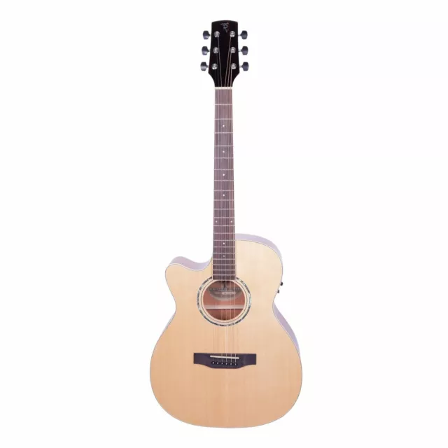 Timberidge '1 Series' Left Handed Spruce Solid Top Acoustic-Electric Small Body