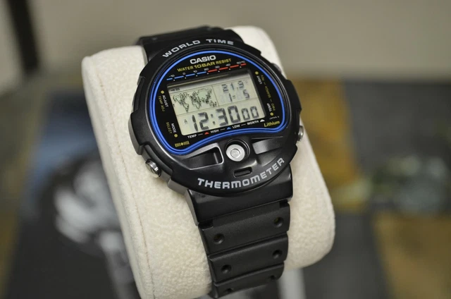 CASIO TS-150 DIGITAL Thermometer Watch Rare Vintage Japan