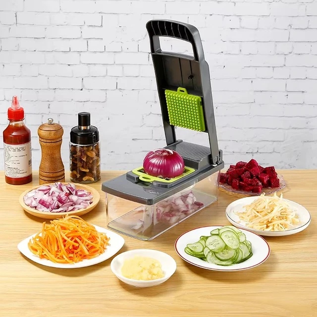 VEGETABLE CHOPPER DICER Slicer 16in1 Salad Fruit Mandolin Food Cutter