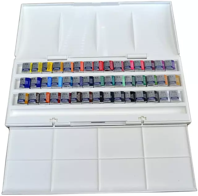 Winsor & Newton Cotman Watercolor Studio Set, 45 Half Pans