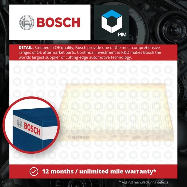 Filtro polline/cabina si adatta a SEDILE ATECA KH7 2016 su Bosch 5Q0819644 5Q0819644A Nuovo