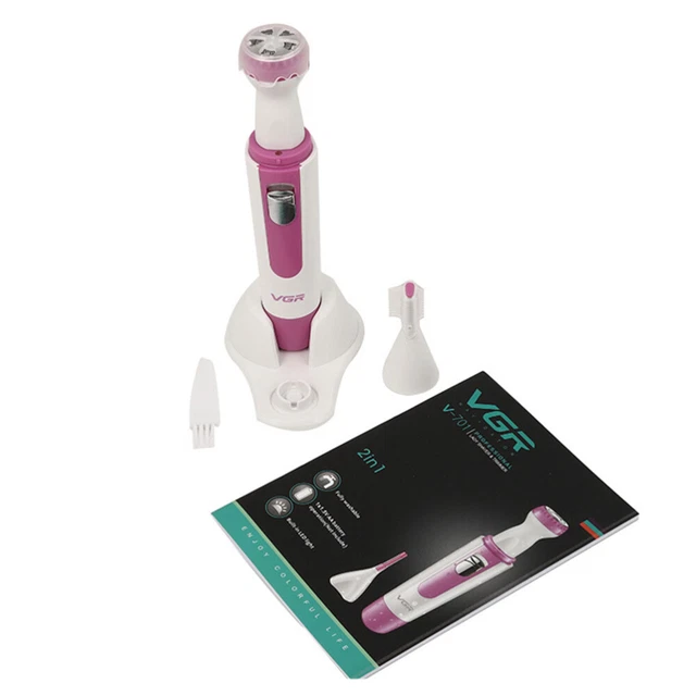 Afeitadora de cabello eléctrica para mujer rosa