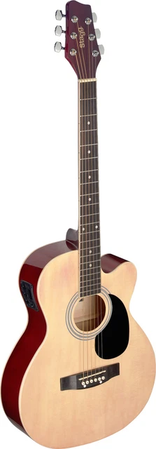 Guitare Western, Nature, Cutaway Et Capteur / Micro