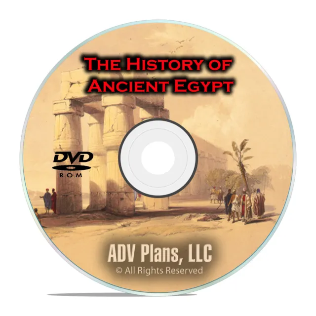 The History of Egypt, 355 Historical Books, Photographs, Paintings, PDF DVD E98