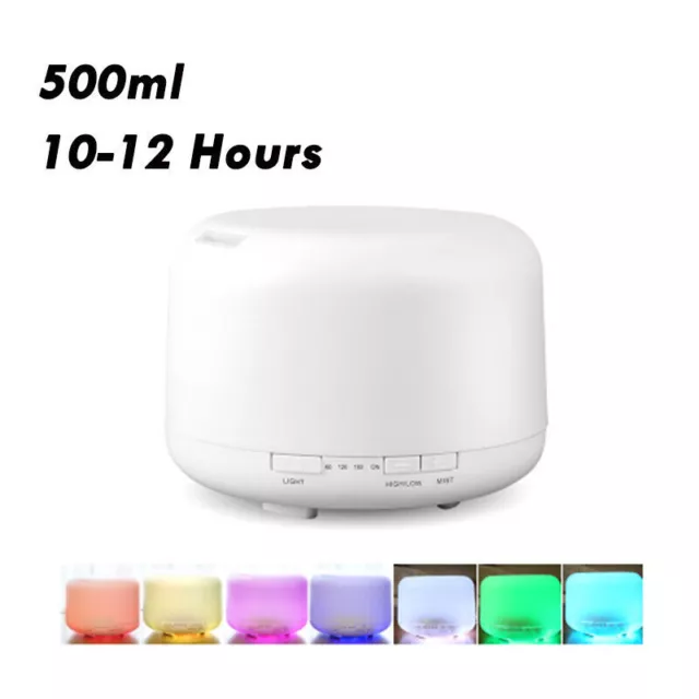 Aroma Humidifier Essential Oil Diffuser Grain Ultrasonic Air LED Aromatherapy