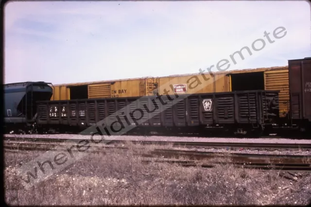 Original Slide Pennsylvania Rail Road PRR Gondola Proviso ILL 4-84