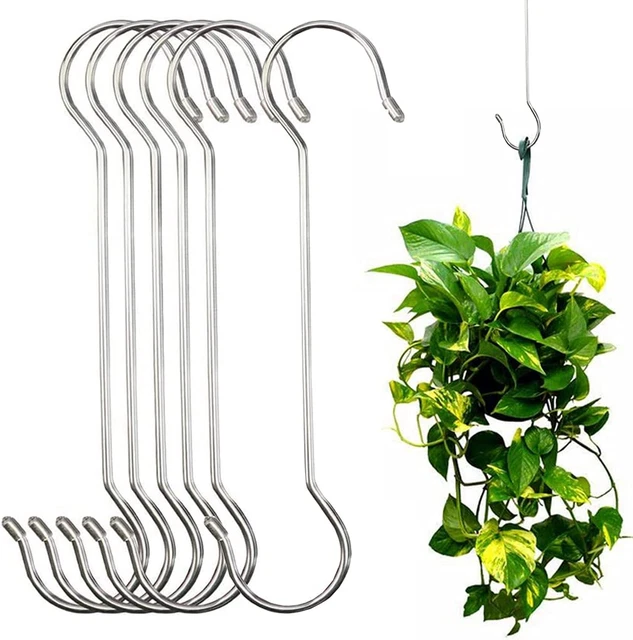 6 Pack 16 Inch Extra Large S Hooks Heavy Duty Plant Hanging Hooks Long S Shaped