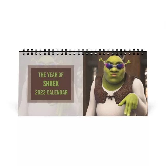 2023 Shrek Calendar Desk Calendar Meme Calendar 2023 Funny T