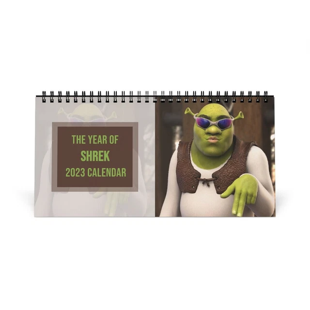 2023 SHREK CALENDAR, Desk Calendar, Meme Calendar, 2023, Funny Gift