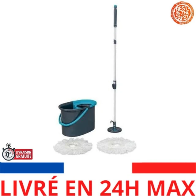 Iris Ohyama, Balai serpillère extensible, Télescopique, Microfibre - KMT-420 - G