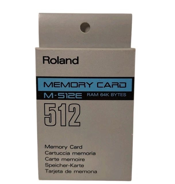 MATRIXSYNTH: Roland M-512E Memory Card w/ Original Box