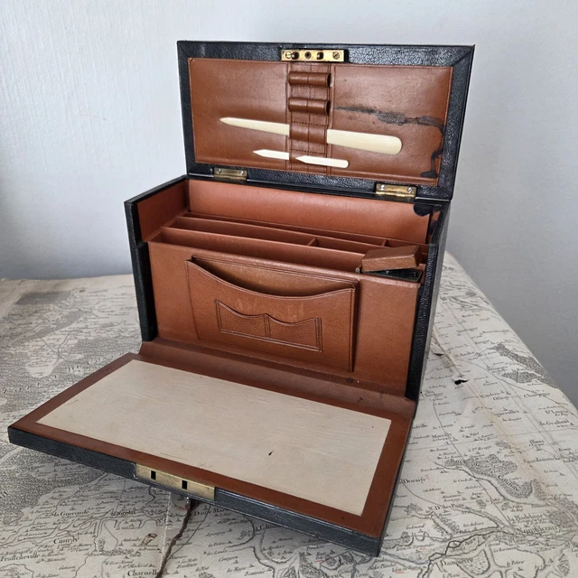 Nécessaire D'écriture Enfant - Jouet Ancien 1890-1900 - France - 34x27x11 Cm