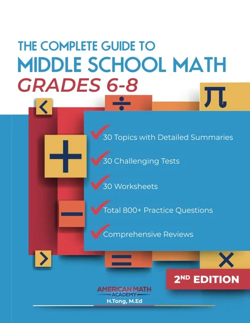THE COMPLETE GUIDE To Middle School Math Grades 6-8: Pre-Algebra £47.04 ...