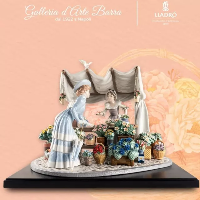 Lladró porcelana Artística By Lladro. El Mercado Dei Flores Parigino. Imponente