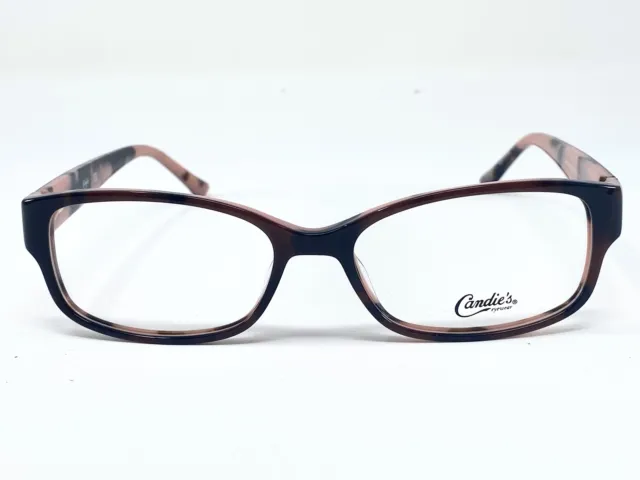 New CANDIE'S CA0198 Brown/ Pink Tortoise Womens Eyeglasses Frame 53-16-140