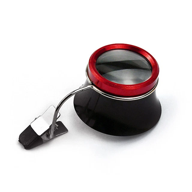 Watchmakers 10x Clip-On Eyeglass Watch Jewelry Repairing Magnifier Glass