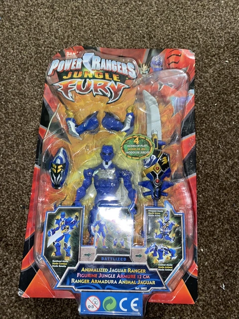 POWER RANGERS JUNGLE Fury Animalized Jaguar Ranger Blue £11.00 ...