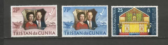 Tristan Da Cunha 1972/73 Y&T N°179 à 180 3 timbres non oblitérés /T4488