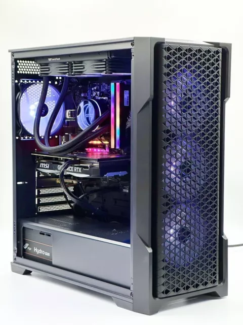 Custom Gaming PC Ryzen 7 5700X Water cool 16GB RAM 1TB SSD RTX 4070 WIN 11 WiFi 2