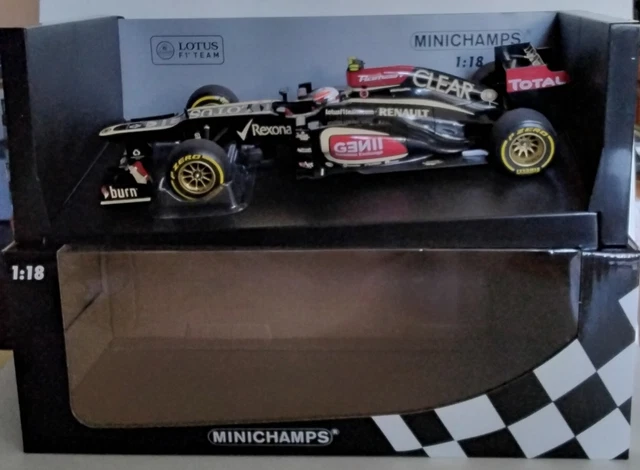 Minichamps 1/18 Lotus Renault E21 - Romain Grosjean - F1 2013 - Neuve