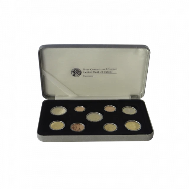 Ireland Proof Annual Coin Set 2015 with 2 euro European Flag MINTAGE 1000 pcs PP