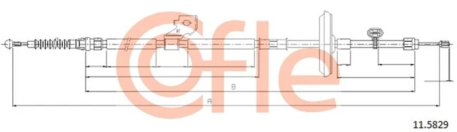 Bremsseil Seilzug Feststellbremse COFLE 11.5829 für ZAFIRA OPEL P12 VAUXHALL LPG