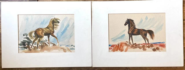 Original Disney Watercolor Concept Painting Signed by Sylvia Moberly Holland