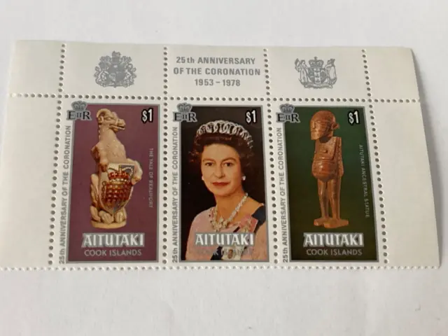 Aitutaki 1978 Complete Mint Set 3 Stamps #166 A-C USFN1-9