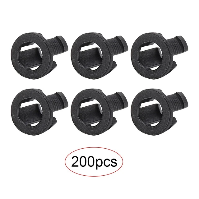 200Pcs LED Holder Electronic Components Diode Bracket Mount Plastic Black 5mm