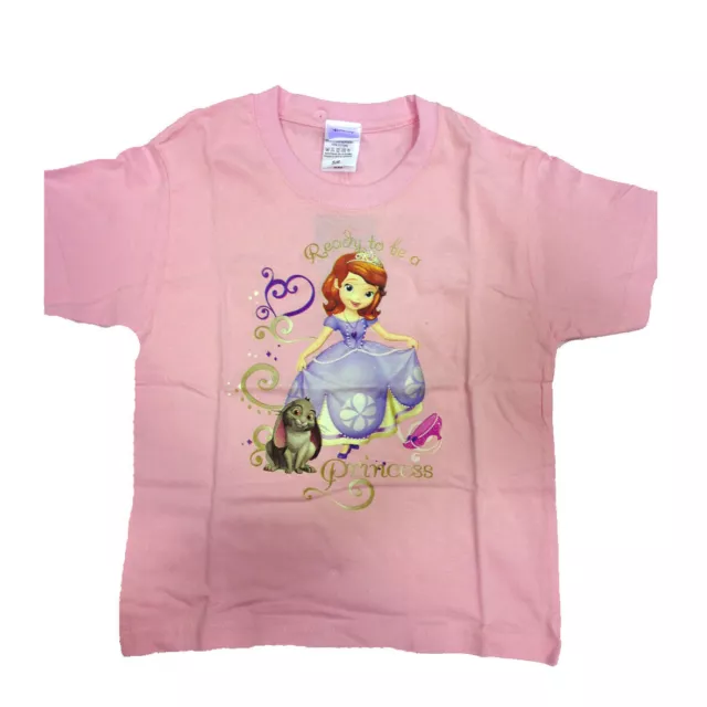 PRINCIPESSA SOFIA T-Shirt Rose Imprimée Différentes Tailles De Fille