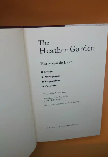 The Heather Garden by Harry Van De Laar Hardback gardening photos 1978 2