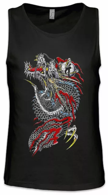 Yak Dragon Men Tank Top Asian Chinese Japan Japanese Tattoo Artist Samurai