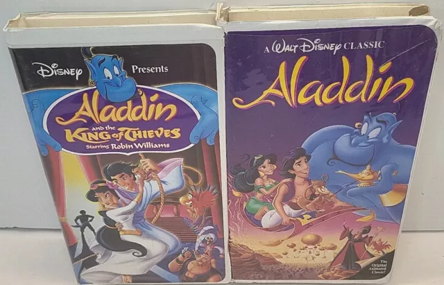 Disneys Aladdin and the King of Thieves VHS Video Cassette