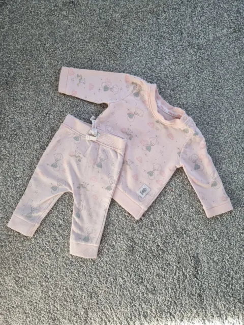 Baby Girls Disney Outfit Tracksuit Dumbo 0-3 Months Pink loungewear jumper y