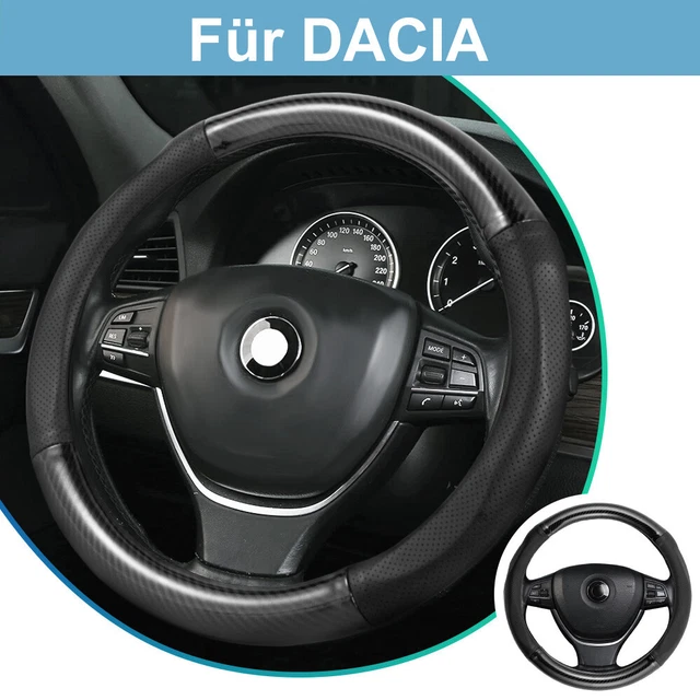 Auto Lenkradbezug, Mode Anti-Rutsch-Leder Auto Innenraum 15 Zoll für DACIA