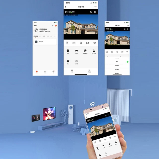 HD Wireless Video Doorbell With Camera, Smart Doorbell With Battery, 2-Way Audio