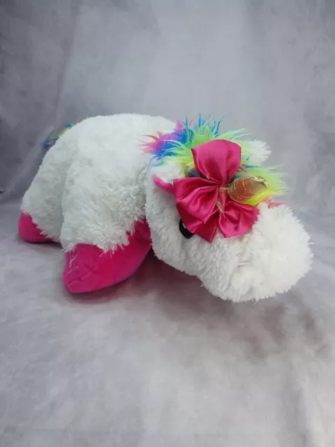 Pillow Pets Jojo Siwa Unicorn White Large 18" pink Plush soft clean stuffed
