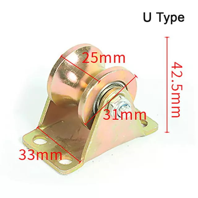 Sliding Door Pulley V U Groove Wheel Heavy Duty Rigid Caster For Inverted Track 3