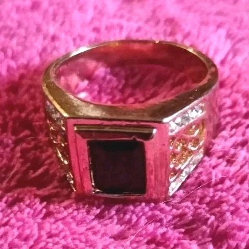 Bague Réglable Rose Avec Strass - Sans Nickel, Neuve Avec étiquettes, Bijou Fantaisie Femme