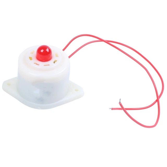 -3 AC220V Industrial LED Blinker Red Alarm Siren Buzzer 100dB White T8T7h