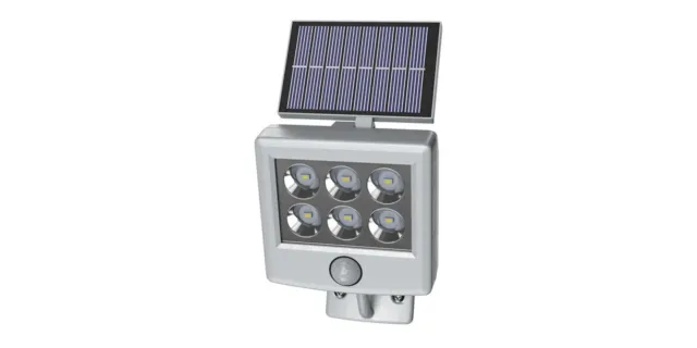 LIVARNO home Strahler LEDSolar mit Bewegungsmelder Solarpanel mit Kratzer*B-Ware
