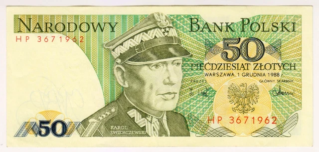 1988 Poland 100 Zlotych UNC - Low Start - Paper Money Banknotes Currency
