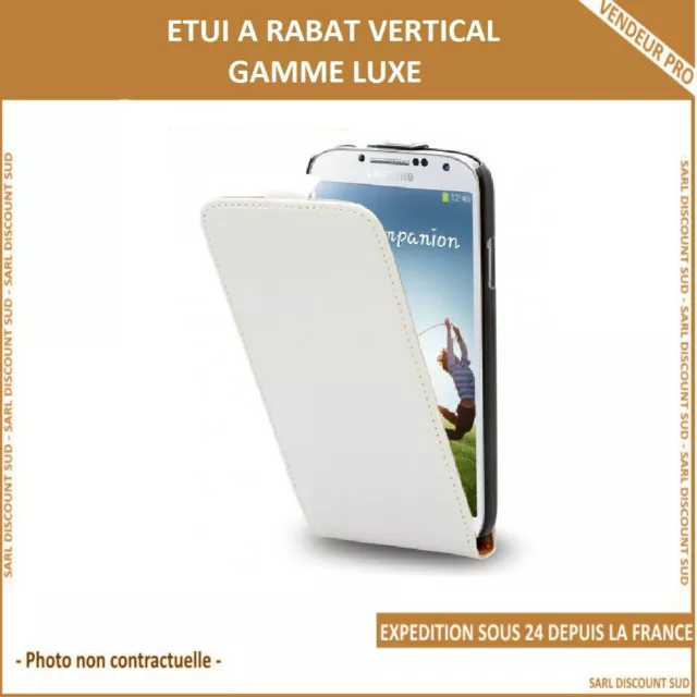 Housse Etui Coque Rabat Flip Clapet Pour Samsung Galaxy Note 3 (N9005) Blanc