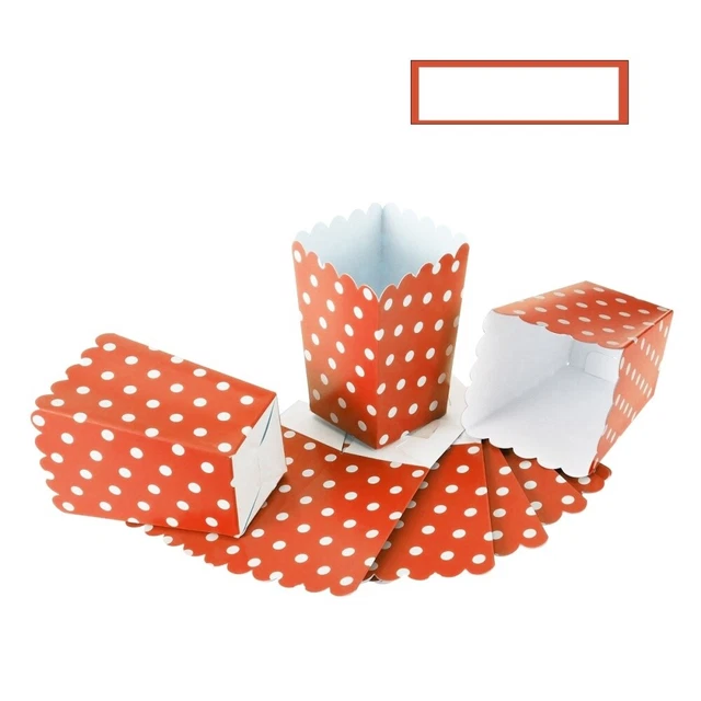 Lot De 24 Boîtes à Popcorn En Papier à Rayures - Doré Et Noir - Pour Fête, Mariage, Anniversaire (11x8x5.5 Cm)