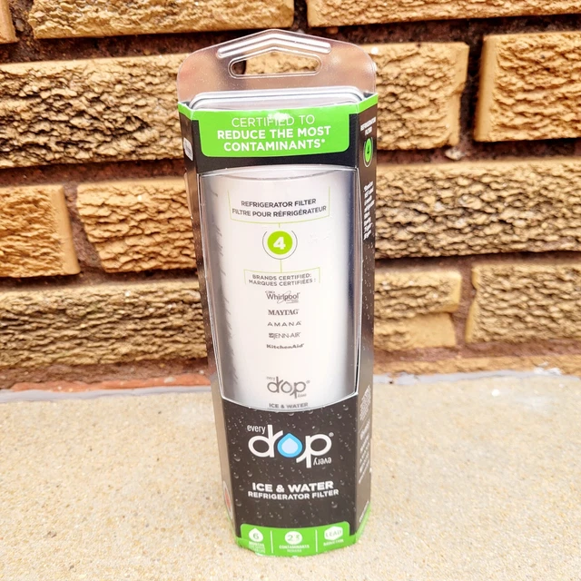 EVERYDROP BY WHIRLPOOL Refrigerator Ice & Water Filter 4 EDR4RXD1 40.