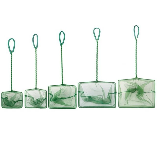 Portable Fishing Fish aquarium tank net Landing Square Portable Long Handle Hot